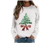 Generisch Hoodie Damen Hoodie Sweatshirt Hoody Pullover mit Kapuze passende Outfits für Mama Mich, Frohe Weihnachten, Sweatshirt, Mama ich, Pullover, Baby, T-Shirt Weihnachtsbaumspitzen, Blanco, S