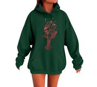 Generisch Hoodie Damen Oversize Freizeit Pullover mit Taschen leichte Sportjacke Fitness Langarmshirt Basic Hoodie Baumwolle Sweatshirt mit Kapuze Passform bequem Top Zip Up Hoodie, #3-verde, S