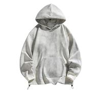 Generisch Hoodie Herren Oversize - Hoodie Herren Modern Tie Dye Druck Hoody Regular Fit Batik Pullover Basic Hoody Männer bequeme Sweatshirt mit Kordelzug Fashion Langarmshirt, #463, XL