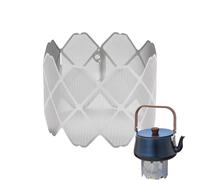 Generisch Hornillo de camping cortavientos, ligero, robusto, de acero inoxidable, resistente a la intemperie, accesorio de camping, resistente al viento, deflector de viento portátil, mochila, equipo
