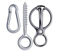 Generisch Horse Tie Ring - for Horses, Horse Tack and Supplies Animal Accessories, Animal Ties Rings Prevenir Horses from Pulling Back Sturdy Stainless Steel for Horsee Care