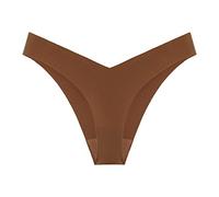 Generisch Hot Girls Sexy Panty Ropa Interior Bikini Tanga sin Costuras Tanga Ropa Interior Sólido Nylon Ice Silk (F, L)
