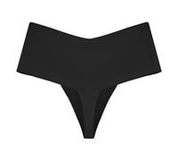Generisch Hot Girls Sexy Panty Yoga Ropa Interior Bikini Tanga Sin Costuras Tangas Ropa Interior Sólido Nylon Ice Silk (Negro, S)
