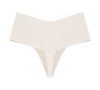 Generisch Hot Girls Sexy Panty Yoga Ropa Interior Bikini Tangas Sin Costuras Ropa Interior Sólido Nylon Ice Ski Ropa Interior Mujer 48, Blanco, XXL Corto