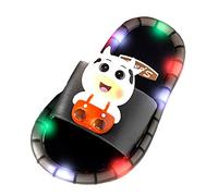 Generisch Hot Luminous Pantuflas Últimos Diseños de Sandalias para PVC Jalea Sandalia Niños Slipper Niñas 24, Negro , 32 EU