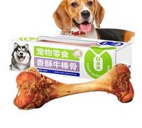 Generisch Hueso de perro de ganado - auténtico bocadillo masticable para razas pequeñas y grandes | Huesos sanos, duraderos y sin procesar para cachorros, masticadores agresivos, aperitivos nutritivos