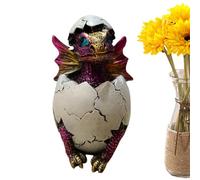 Generisch Huevo de Dinosaurio de Resina, de dragón en erupción | Estatua de Animales jóvenes, decoración de Mesa, Figuras coleccionables para niños de Todas Las Edades