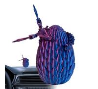 Generisch Huevo de dragón articulado - Figura de dragón Impresa en 3D, Juguete de fantasía | Modelo de dragón, segmentos móviles Lisos, Criatura de Escritorio Coleccionable, Regalo para niños