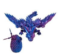 Generisch Huevo de dragón Impreso en 3D - Huevo de dragón de | Dragos Articular Juguete | Huevo Dragos Impreso 3D Huevo Dragones Totalmente móvil para niños niñas