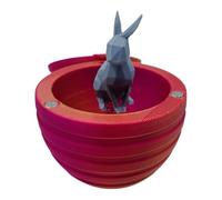 Generisch -Huevo Impreso,-Huevo Impreso - Huevo de Conejo,Huevo de impresión con Conejo en el Interior, Juguetes para Animales, Juguetes de Escritorio para Mujeres