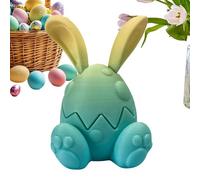 Generisch Huevos impresos en 3D, huevos impresos en 3D,Festival Conejo Figuras Juguetes | Tejidos de cesta de Pascua portátiles de conejo huevos de Pascua para amigos, familia y niñas