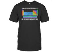 Generisch I Wear This Shirt Periodically But Only When In My Element T-Shirt Kurzarm Sommer Tops Rundhals Strand Regular Fit Sport Funktionsshirt Freizeit Basic Tee Tops Laufshirt