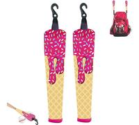 Generisch Ice Cream Protective Baseball Bat Handle Cover, Baseball & Softball Handle Cover, Bat Handle Cover with Hook, for Grip Replacement Bat Grip Wrap Vehicle Protector (A)