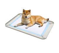 Generisch Inodoro para cachorros, bandeja de silicona a prueba de fugas, borde alto, fácil de limpiar, almohadilla higiénica para apartamentos, dormitorio, salón, alfombrilla de suelo, base