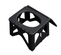 Generisch Inodoro portátil, plegable Camping Potty Stool, Bench Seat Toilet, Easy to Clean for Tent, Beach, Road Trip, Travel, Fishing, Backpacking, Car Survival Use, Black, Green