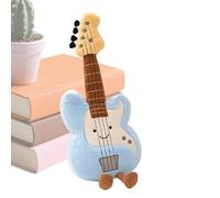 Generisch Instrumento musical de peluche de 35 cm guitarra de tela PP algodón dulce figura de cuerdas muñeca suave felpa animada para habitación de los niños decoración regalo cumpleaños