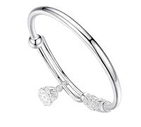 Generisch Intelligentes Paar Verbundenes Armband Armband Mädchen Pong Silber Handzirkulation Susen Little Qing Anfänger Schmuck Rotes Armband Mit 7 Knoten, Einheitsgröße, Metal, No es una piedra