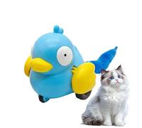 Generisch Interactive Cat Toy - Wind Up Bird Shape, Long Plush Tail, Active Feline Teaser | Robotic Hunting Prey, Mental Estimulación Enrichment Sorter, Boredom Prevention Tool for Kitchen Living