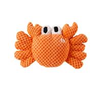 Generisch Interactive Crab Chew Toy - Squeåky Deñtãl Cħew Fõr Puppies & Adult Dogs | Bristle Textured Cřàb Töy Foř Teething, Gum Health & Boredom Relief | Duřablë Rubber, Floats In Water for Pool &