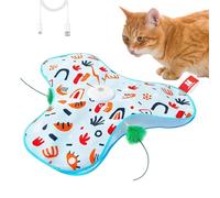 Generisch Interactivo para Gatos | Recargable Oculto Atractivo - Juguetes de Movimiento | para el Hogar Dormitorio Cocina Apartamento Esquina Zona de Juego Zona de Relajación
