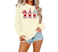 Generisch Its Fall Yall - Sudadera para mujer, diseño de calabaza, Halloween, leopardo, informal, manga larga, jersey, camisa, blusa, color beige, S