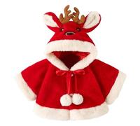 Generisch Jacke Jungen und Mädchen Wintermantel Weihnachten Mädchen Baby Mantel Cartoon Mantel (Red, 12-18 Months)