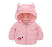 Generisch Jacke Kleinkind Jungen Wintermantel Cartoon Kuh Kapuzenjacke Verdicken Winddicht Warme Oberbekleidung (2-3 Years)