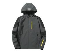 Generisch Jacke Winddichte Jacke für Jungen und Mädchen für Kinder Leichte winddichte Outdoor-Sportjacke für Kinder (Dark Gray, 6-8 Years)