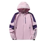 Generisch Jacke Winddichte Jacke für Jungen und Mädchen für Kinder Leichte winddichte Outdoor-Sportjacke für Kinder (Purple, 8-10 Years)