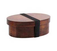 Generisch Japonés - Separador a prueba de fugas con correa elástica, japonesa de madera, para adultos, niños pequeños, bebés, escuela, viajes, al aire libre, comidas, ensaladas, sushi