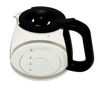 Generisch Jarra de cristal compatible con WMF FS-1000050071 0412250011 Bueno Cafetera, Negro, Estilo Moderno, Redonda, 0,508 kg, incluye tapa, 0,5 kg, para preparación de café