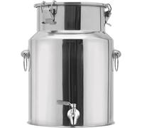 Generisch Jarra de leche de acero inoxidable 3L - 88 L con tapa, Airtight Milk Transport Can, Farm Milk Pitcher, No Faucet, Durable Milk Jug