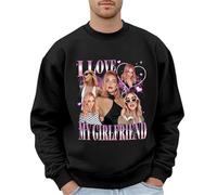 Generisch Jersey sin capucha para él - Hecho a medida para el Día de San Valentín - Jersey de forro polar cálido con ajuste moderno - Idea de regalo única para parejas (Light Purple, S)