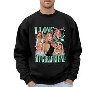 Generisch Jersey sin capucha para él, hecho a medida para el día de San Valentín, suéter de forro polar cálido con ajuste moderno, idea de regalo única para parejas (verde, M)