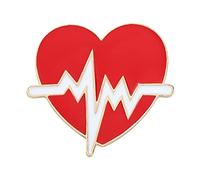 Generisch Joyería con significado Amor Cruz Roja Forma Color Aleación Accesorios Broche Regalo Broche Cadena de Joyería (C, Talla única)