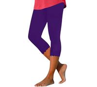 Generisch Joyería de plumas 2024, pantalones de yoga de cintura alta, ligeros, cómodos, lisos, suaves, informales, pantalones de pijama, mochila rosa, morado, 3XL