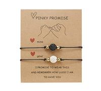 Generisch Joyería Varios Valentin Junc Muñeca Anillos Tarjeta de Pulsera Americana y Pulseras Europeas de Bendición Mensajes Frases Joyería Pulsera Clásica Pulsera, talla única, Hierro