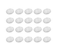 Generisch Joyero detrás de la puerta de plástico, 20 juegos de 46 mm, soporte protector de cápsula, caja de almacenamiento para premios, caja de regalo (transparente, talla única)