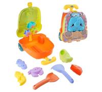 Generisch Juega la maleta de juguete de forma de castillo de arena para | Arena, juguete para maleta, construcción de castillos, escultura, pala, juego de agua para, regalo de verano