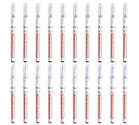 Generisch Juego de 2 rotuladores de agujeros profundos, un total de 20 rotuladores de punta larga, 10 negros, 6 rojos, 4 azules, punta de 0,8 pulgadas/2 cm, rotuladores multiusos a base de aceite para