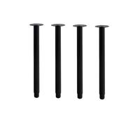 Generisch Juego de 4 patas de mesa OLOV de acero - negro - ajustable entre 60 y 90 cm - con tapa protectora para suelo e incluye tornillos para mesa