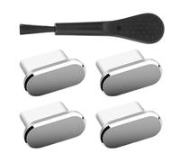 Generisch Juego de 4 tapones antipolvo con cepillo de limpieza para tableta, hogar, camping, viajes, actividades al aire libre