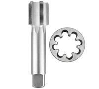 Generisch Juego de 9 machos y terrajas métricas de 1,5 a 6 mm de paso recto para máquina (M72 x 6)