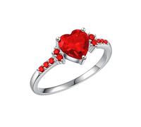 Generisch Juego de anillos de filigrana y diseño de joyas brillantes que destacan el estilo moderno y el encanto perfecto para madres y amigos de los anillos juego de cartas, D, Aleación de cinc