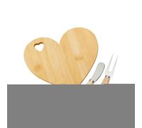 Generisch Juego de bandeja antideslizante con forma de corazón, de queso y fruta, mini bandeja para servir, ideal para interior y exterior, cocina, camping, cumpleaños, día de San