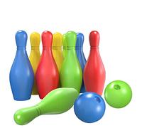 Generisch Juego de bolos para interior y exterior, para padres e hijos, 12 piezas, juegos para niñas al aire libre para niños, juego deportivo, juego interactivo para educación (multicolor, talla