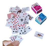 Generisch Juego de cartas en miniatura, divertido juego de póquer, juego de póquer con dedos, para noches de juegos de mesa con amigos y, camping, fiestas, viajes, adultos, mujeres, hombres