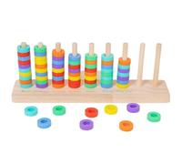 Generisch Juego de clasificación de colores de madera | Actividad matemática de madera, juego de asignación de aprendizaje de colores, para niños a partir de 3 años, y niñas, aulas, viajes, guardería