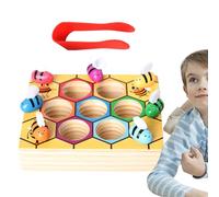 Generisch Juego de clasificación de colores - Juego educativo para atrapar abejas, juguete educativo a partir de 3 años, jardín de infantes, preescolar, interior, exterior, viajes, niñas