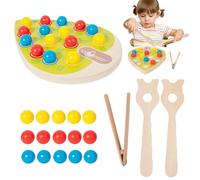 Generisch Juego de cuentas de madera, juego de clasificación de colores, juego educativo interactivo para niños en edad preescolar y pensamiento crítico